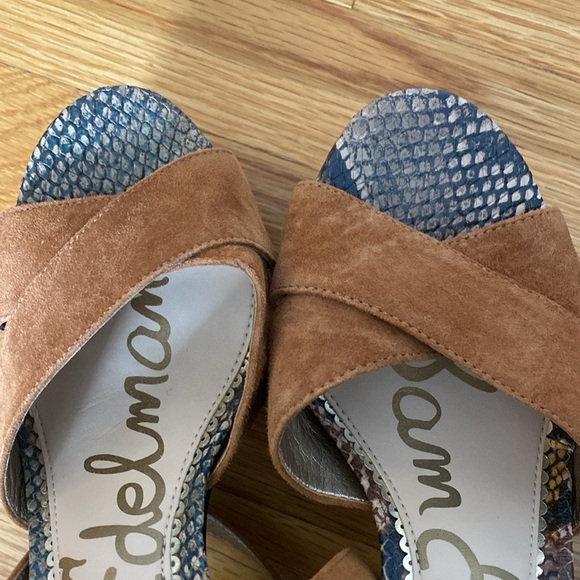 Sam Edelman Women’s Snakeskin Lace Up Heels Size 7.5 - Picture 8 of 8